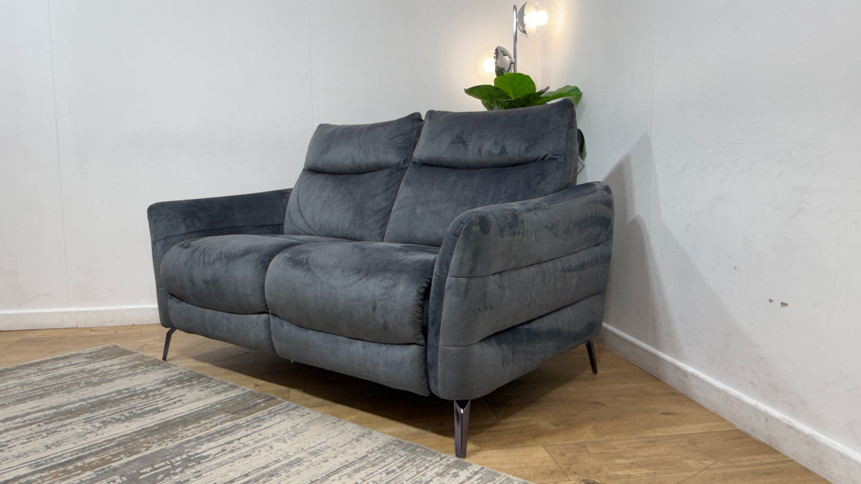 Sofology The Renato Fabric 2 Seater in Heritage Velvet Granite