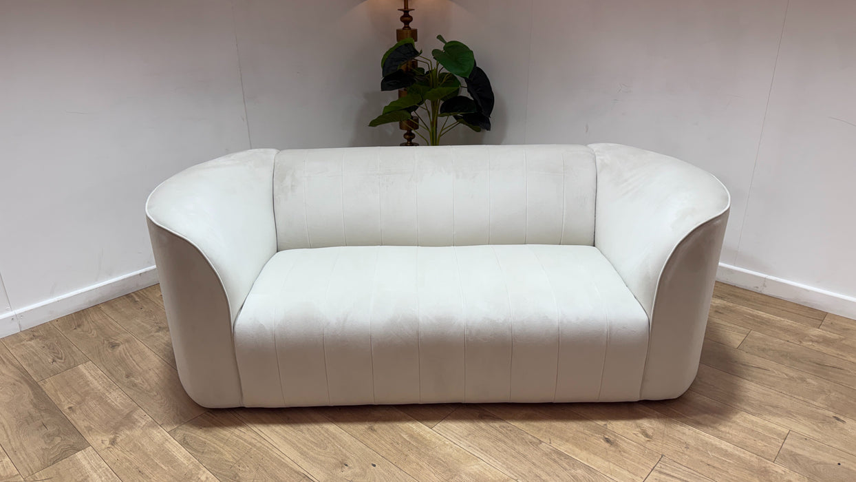 Sofology The Fitzrovia Fabric 2 Seater in Matt Velvet Milk Mix Without Trim
