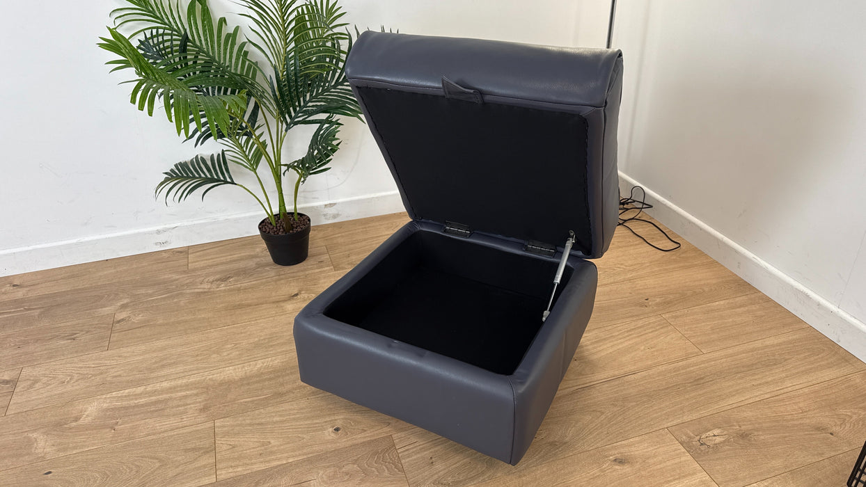 Albion - Leather Storage Footstool