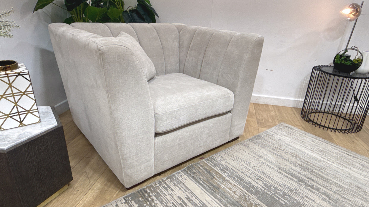 Sofology Downtown Fabric Chair in Aston Linen