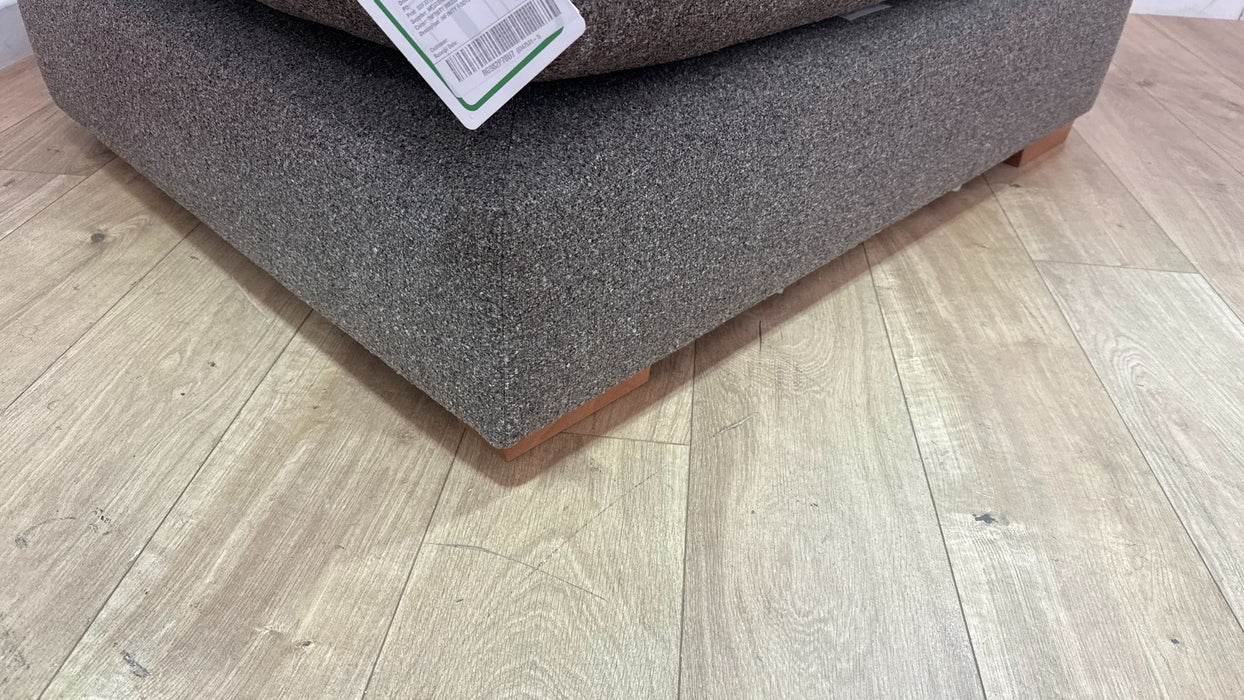 Infinity Fabric Footstool in Mocha All Over