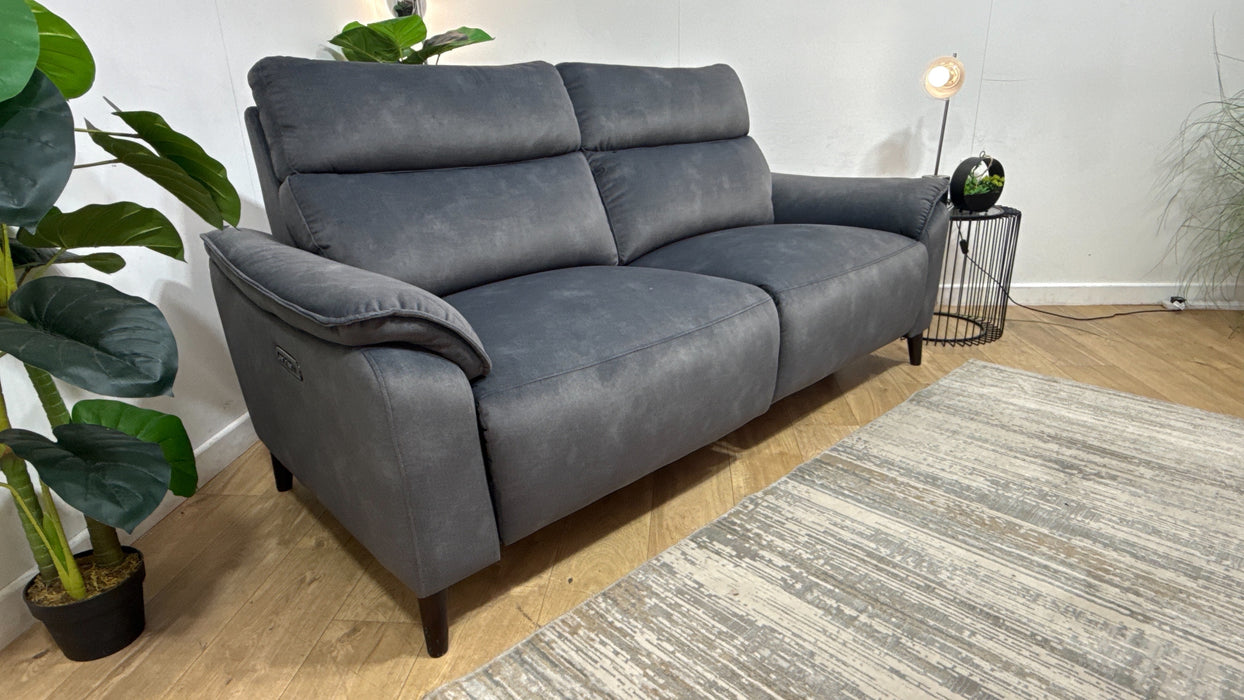 Sofology Arlo Fabric 2.5 Seater Power Recliner/Headrest in Lifestyle Flecked Charcoal