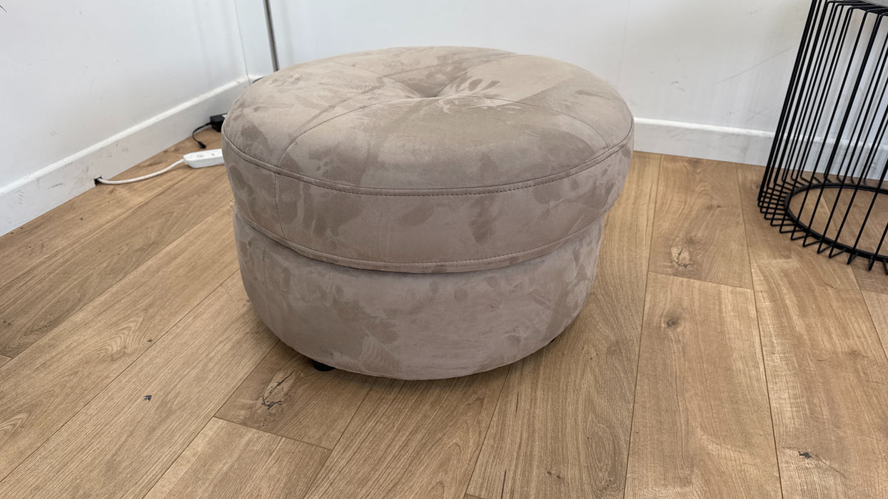 Cadenza - Fabric Storage Footstool - Nutmeg