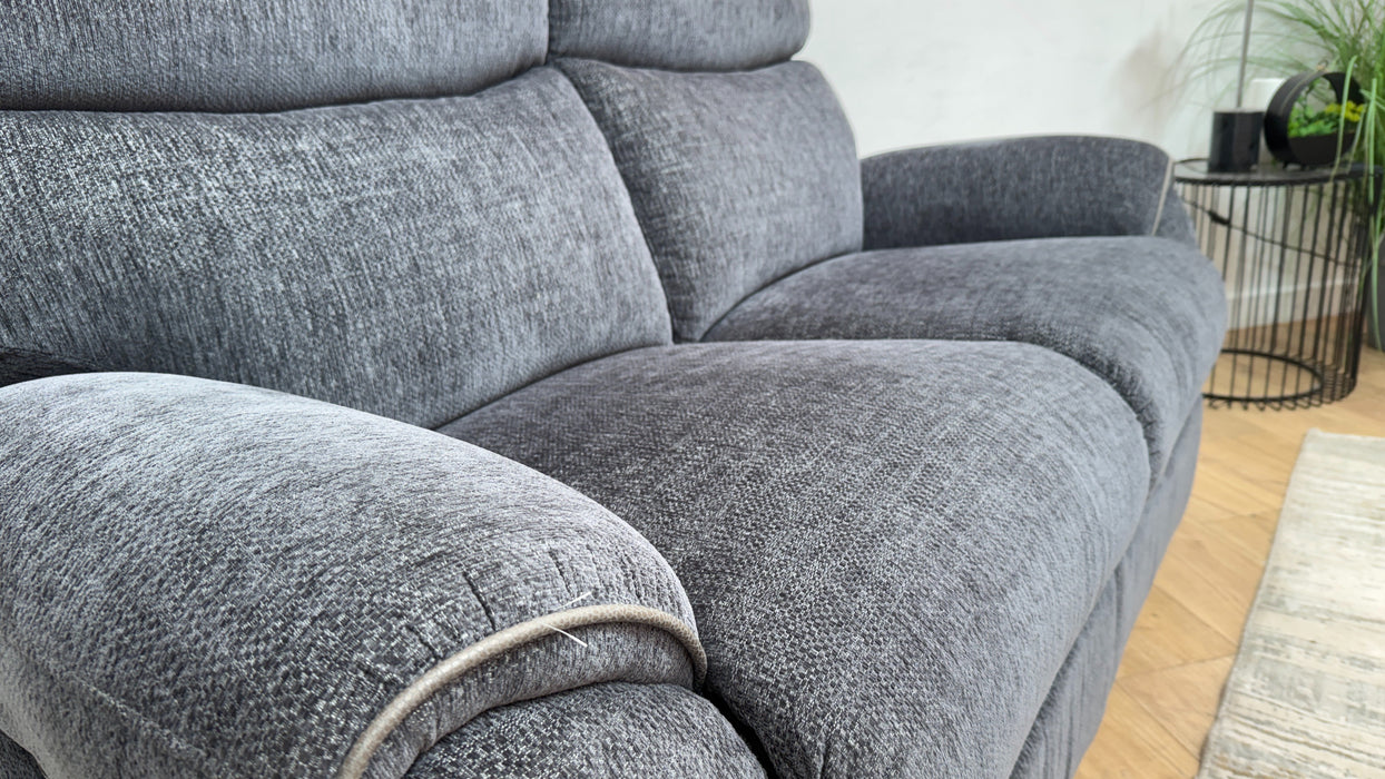 DFS Forster Express Fabric 2 Seater Recliner in Grey