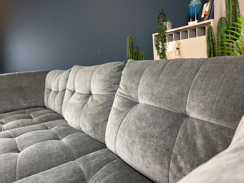 The Cocoon Fabric 4 Seater - Relaxed Chenille Charcoal (WA2)