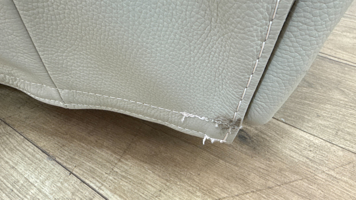Sofology Radleigh Leather Power Recliner/Headrest Chair in Trusty Soft Sheen Leather Silver