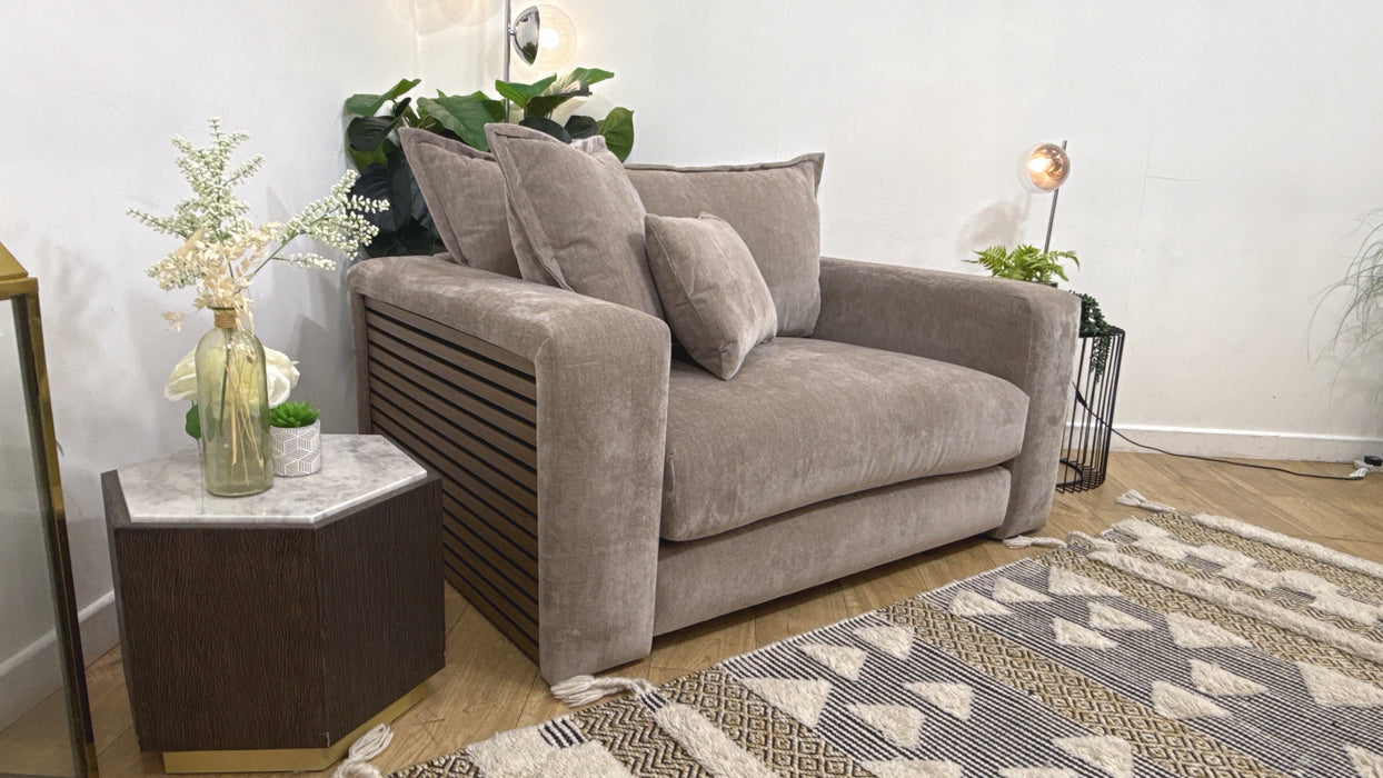 Sofology Cove Fabric Loveseat in  Soft Chenille Wicker All Over