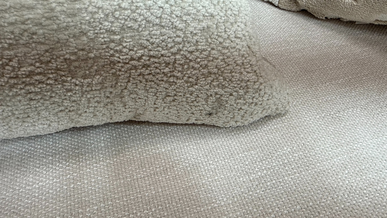 Sofology Mayfair Fabric 2 Seater in Linen Look Chenille Mist/Pearl Mix