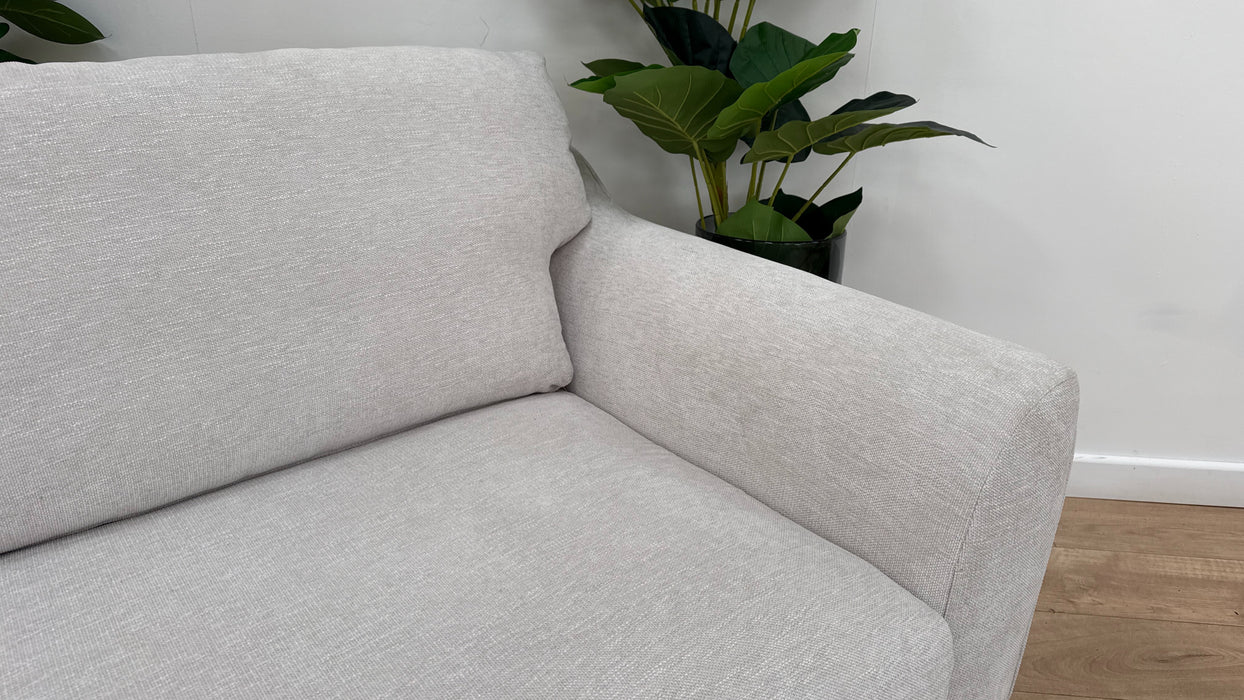 Sofology Mayfair Fabric 3 Seater in Linen Look Chenille Mist/Pearl Mix