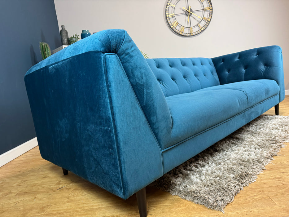 Bridgerton Fabric 4 Seater - Vader Osprey Blue All Over (WA2)