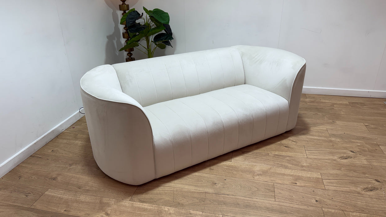 Sofology The Fitzrovia Fabric 2 Seater in Matt Velvet Milk Mix Without Trim