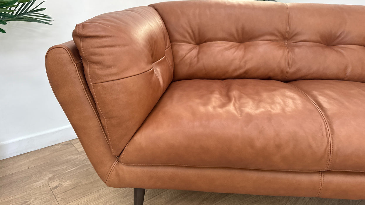 Sofology The Hygge Leather 2 Seater in Relaxed Soft Leather Tan