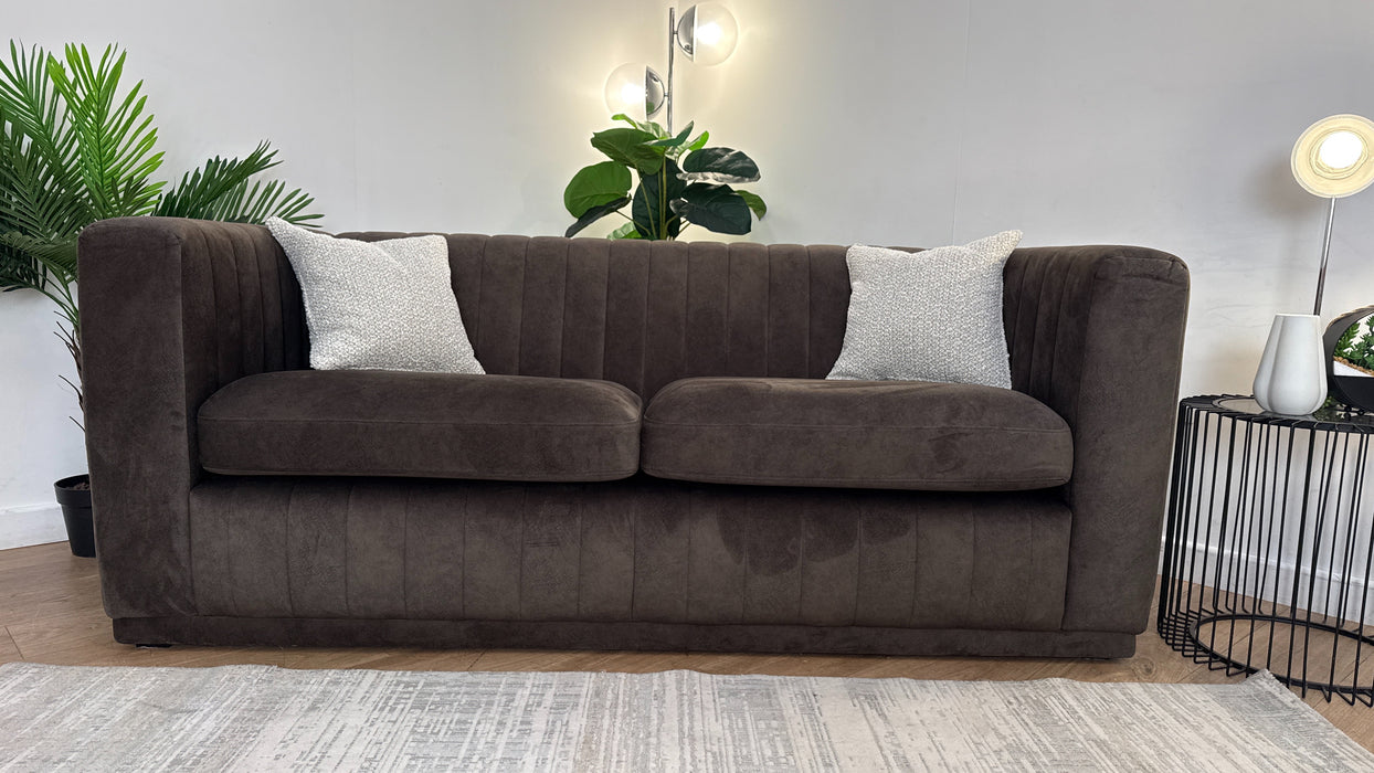 Sofology Astoria Fabric 3 Seater in Lifestyle Dapple Fabric Olive Green Mix