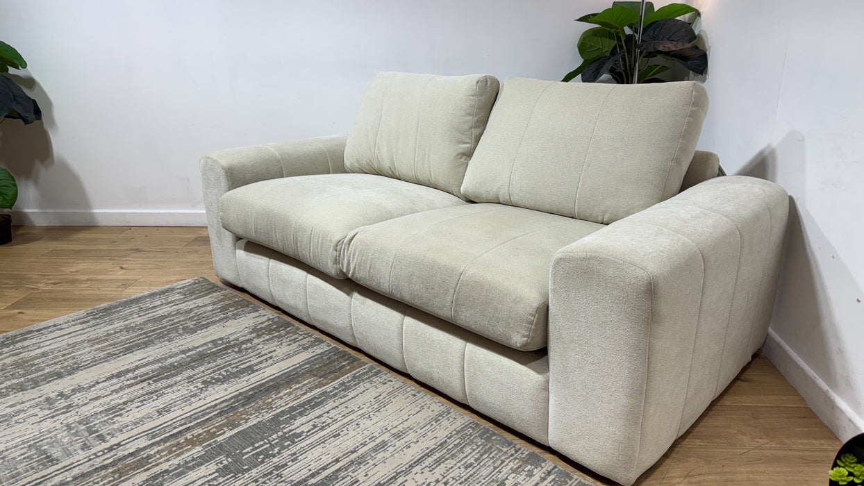 Sofology Soho Fabric 3 Seater No Trim in Micro Boucle Natural