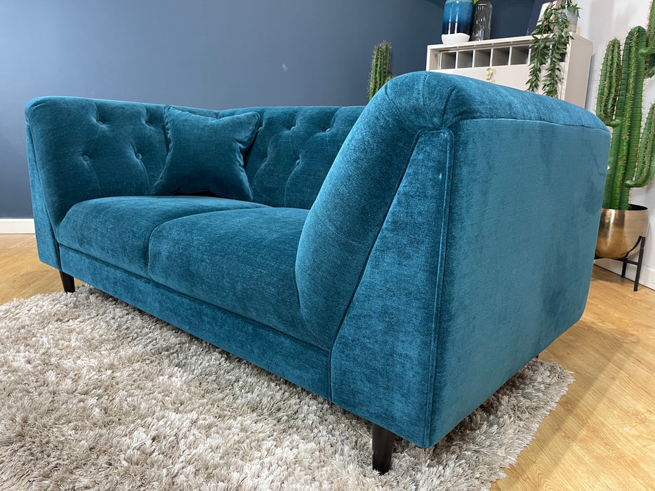 Bridgerton 2 Seater Fabric Aston Teal All Over (WA2)