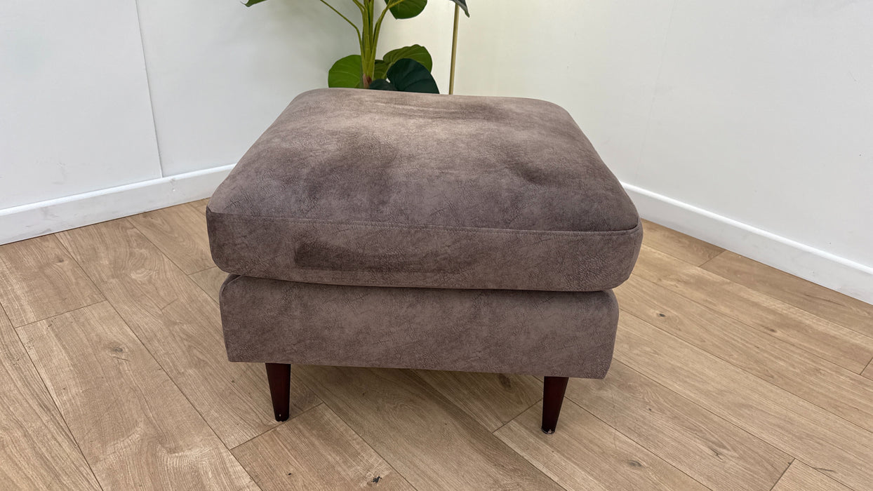 Sofology The Hackney Fabric Footstool Memory Foam in Lifestyle Dapple Mocha