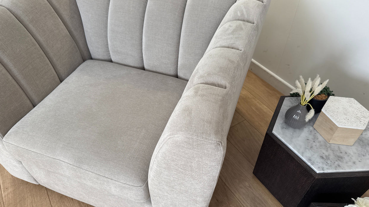 Sofology The Downtown Fabric Chair in Soft Chenille Linen