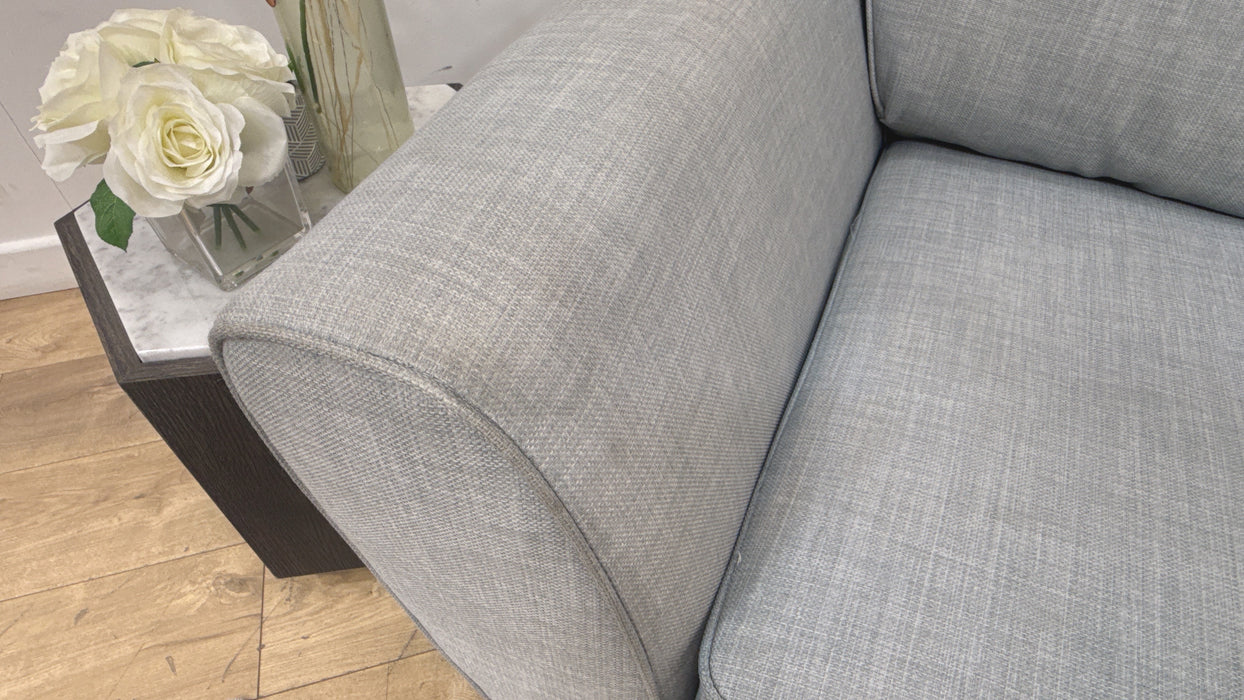 Sofology Hetty Fabric 2 Seater Full Back in Linoso Silver