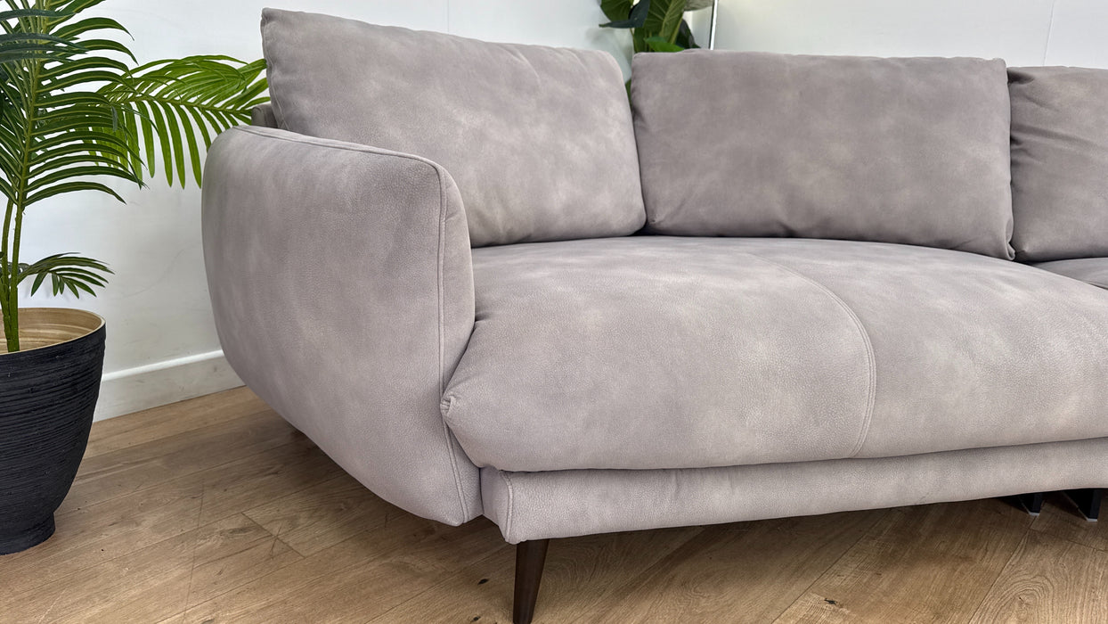 Sofology The Adler Asymmetric 3 Seater in Lifestyle Mottled Fabric Marble