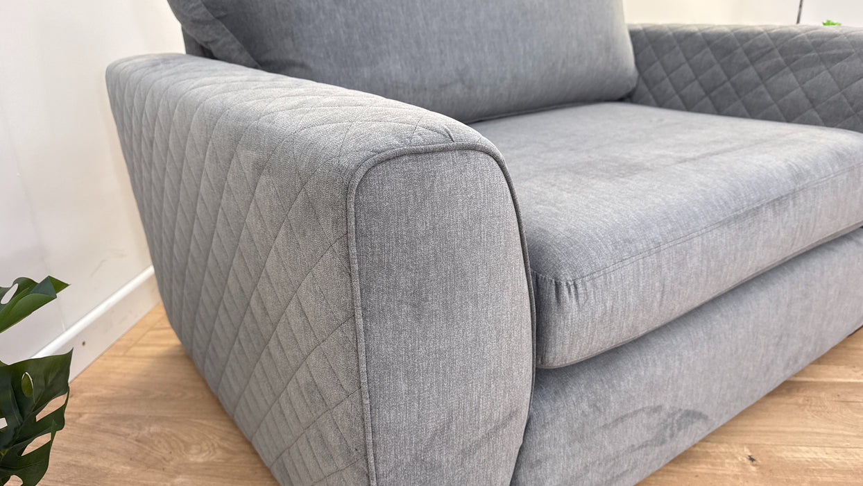 Xander 1.5 Cuddler - Fabric Loveseat - Graphite