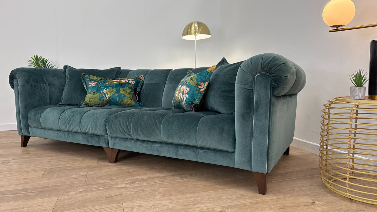 Midsummer Day 4 Seat Split - Fabric Sofa - Midsummer Day Teal Mix