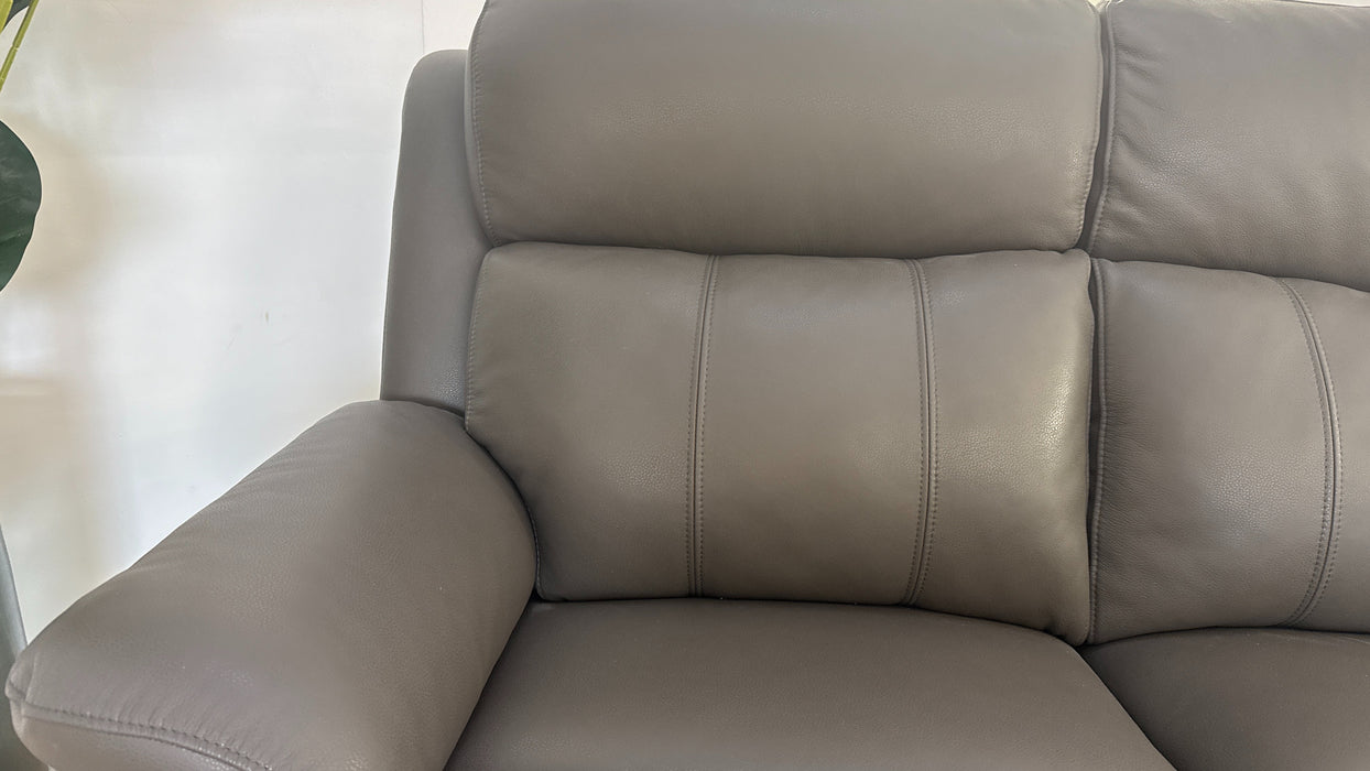 Sofology Gracie Leather 2 Seater in Trusty Sheen Storm