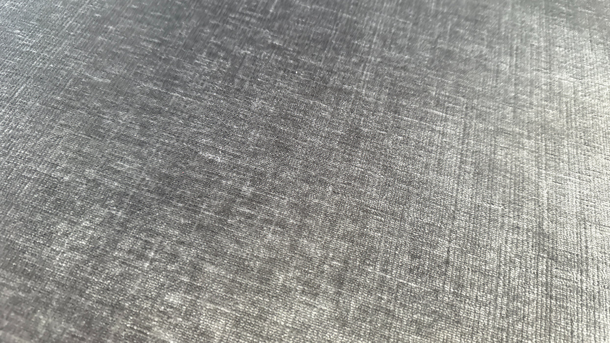 Sofology The Georgio Fabric Footstool in Luxe Chenille Grey All Over