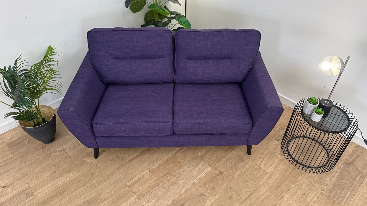 Hetty 2 Seater - Fabric Sofa - Linoso Purple