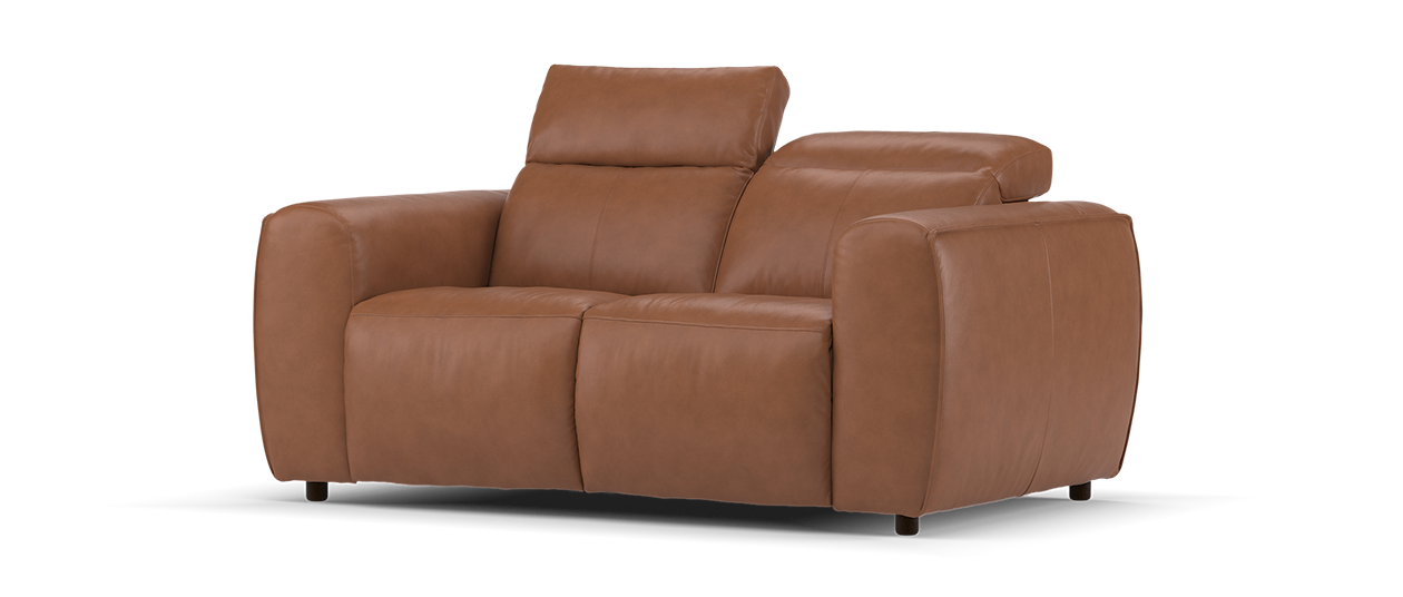 Sofology Bohemia Leather 2 Seater In Cognac