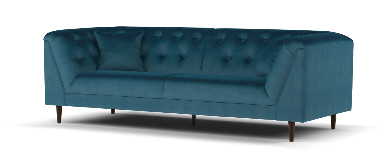 Sofology Bridgerton Fabric 4 Seater in Vader Osprey Blue