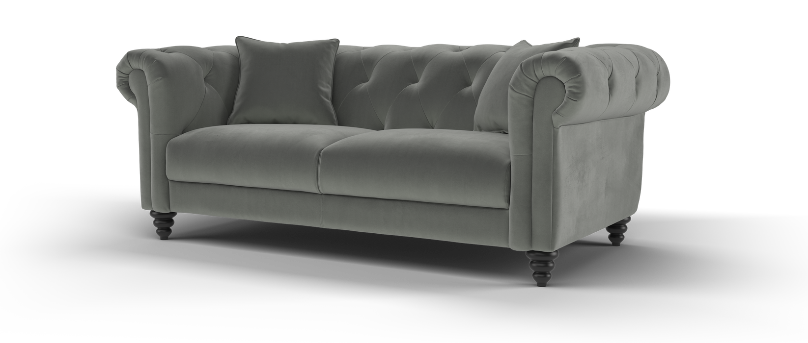 Balmoral Ltd Edition 2 Seater - Matt Velvet Slate (J27)