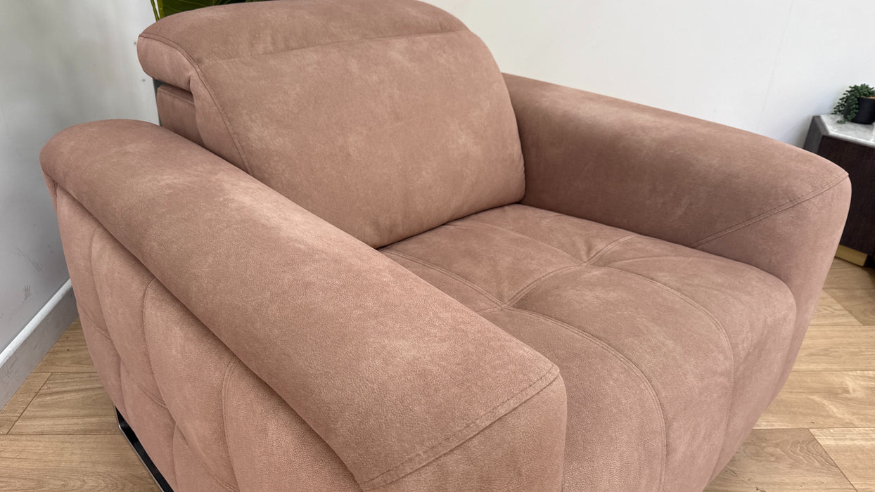 Sofology The Marvella Fabric Recliner Chair in Lifestyle Flecked Sand