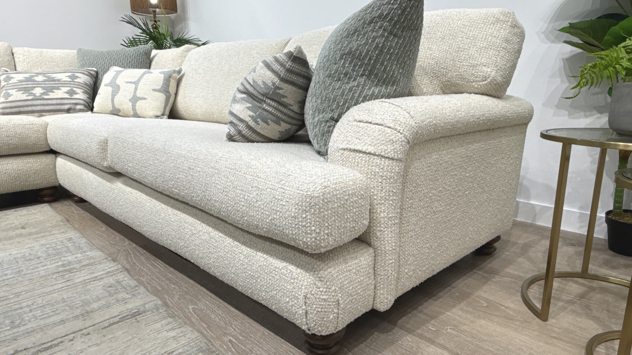 Sofology Hampton 3 Corner 3 Fabric Sofa in Jaruco Oyster Mix