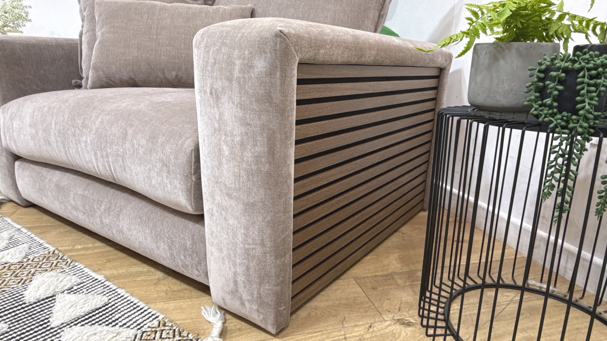 Sofology Cove Fabric Loveseat in  Soft Chenille Wicker All Over