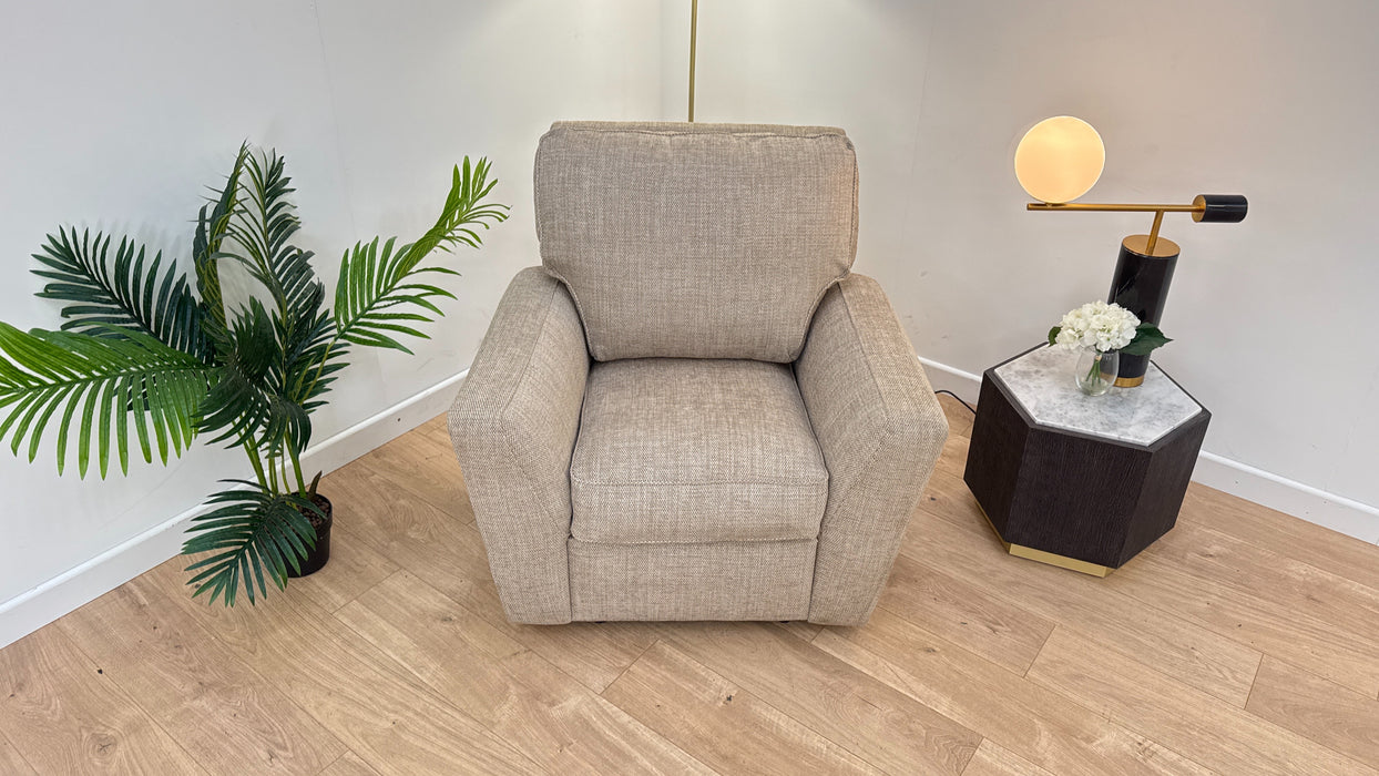 Sophia 1 Seater - Fabric Power Reclining Chair - Beige