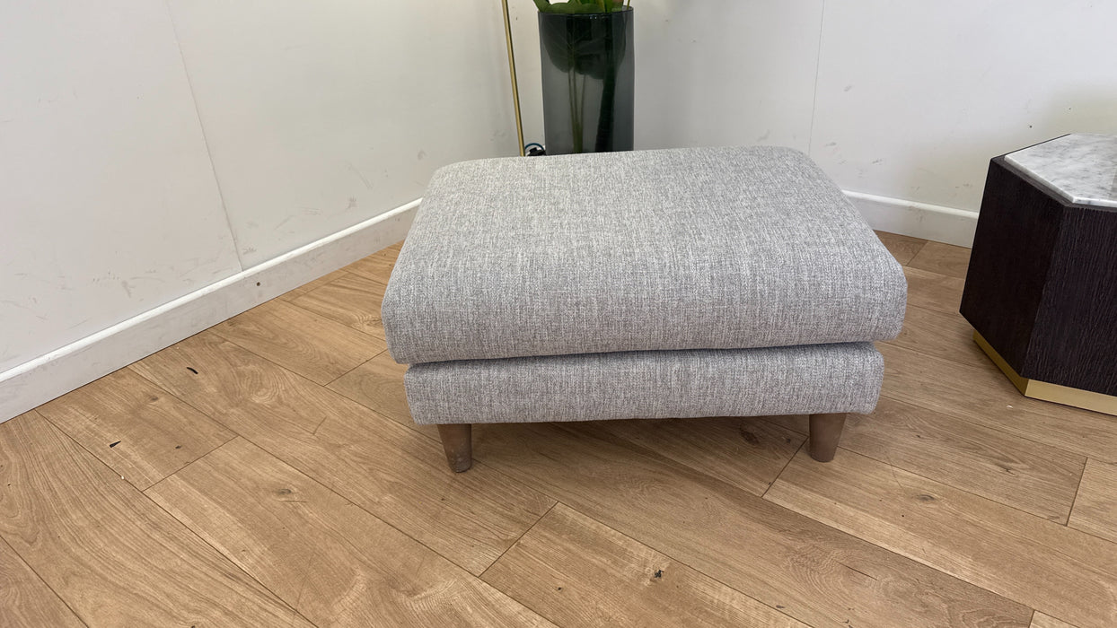 Sofology The Ambleside Fabric Footstool in Capital Light Grey