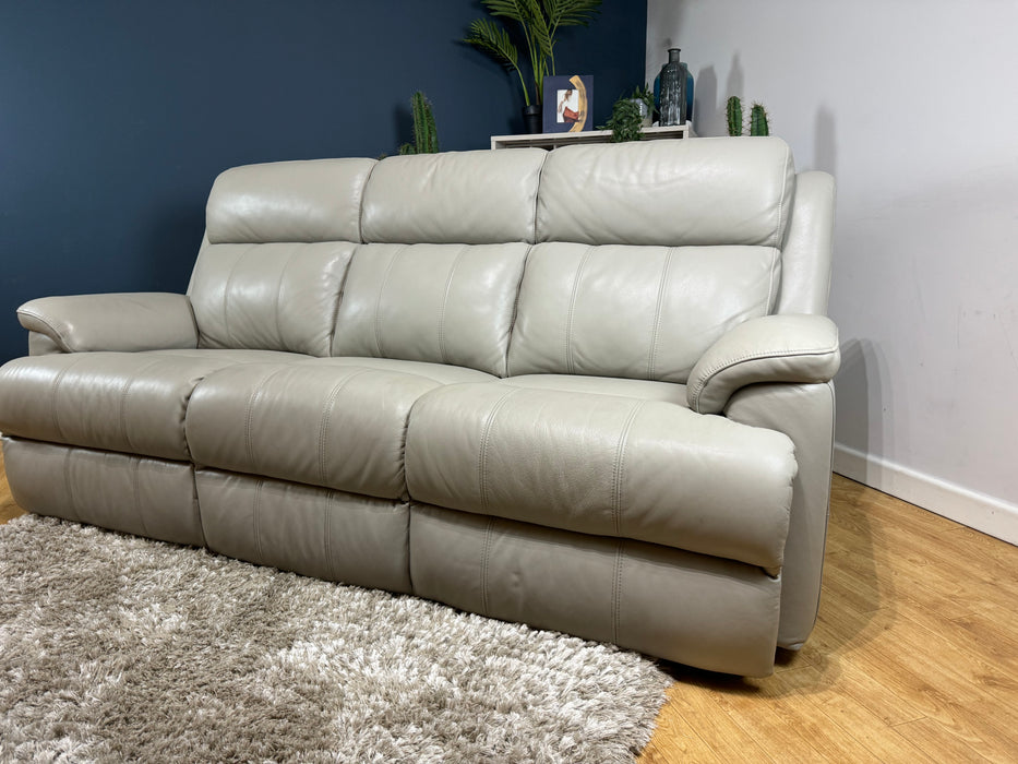 Gracie Leather 3 Seater - Lead Grey - ( WA2 )