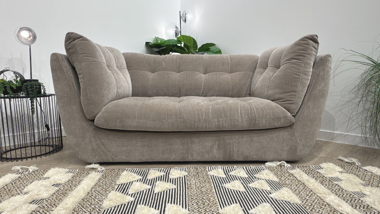 Sofology Cocoon Fabric 2 Seater in Relaxed Chenille Nutmeg