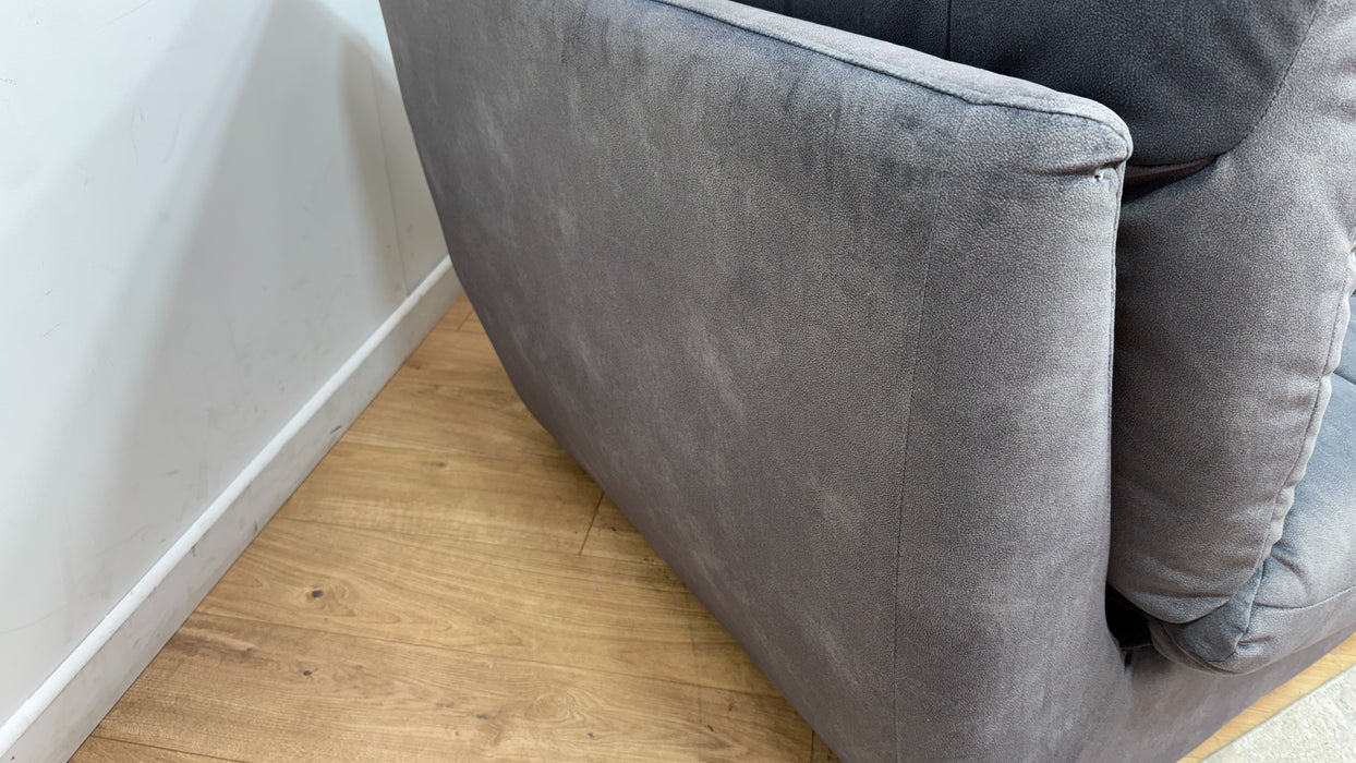 Sofology Cocoon Fabric 2 Seater in Lifestyle Flecked Fabric Charcoal