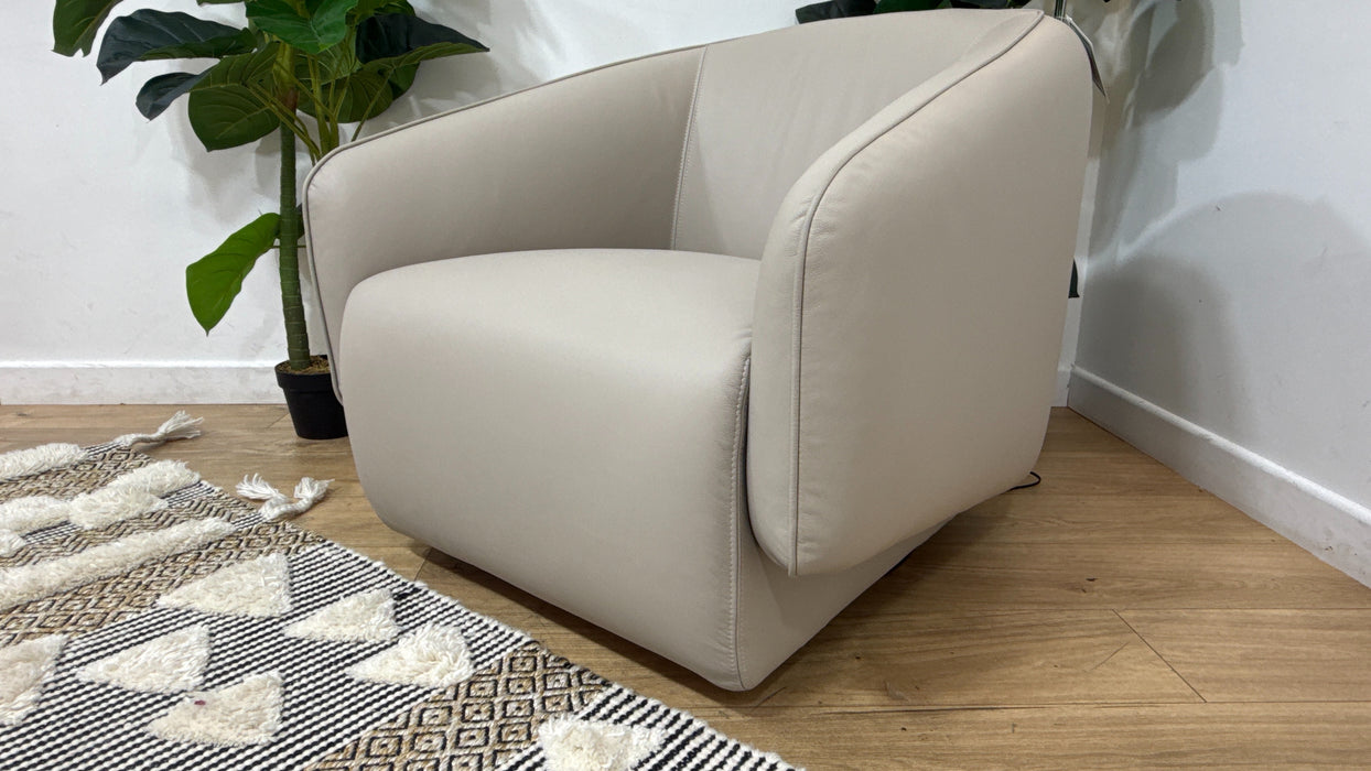 Sofology Larsen Swivel Chair in Stone