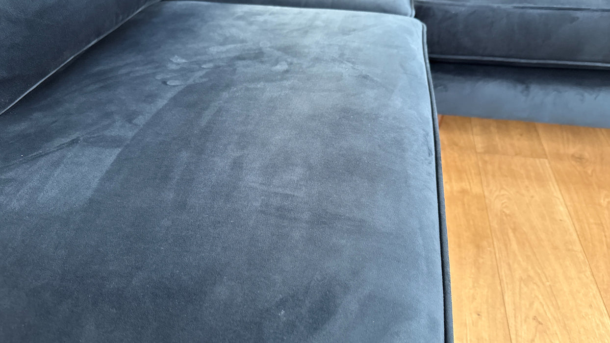 Sofology The Keswick Terminal End 1 Corner 2 Fabric Sofa in Deluxe Velvet Navy