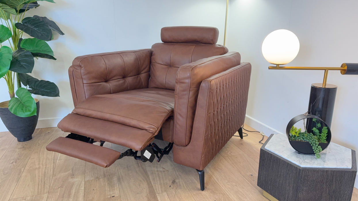 Muse Chair - Leather Power Reclining Sofa - Espresso