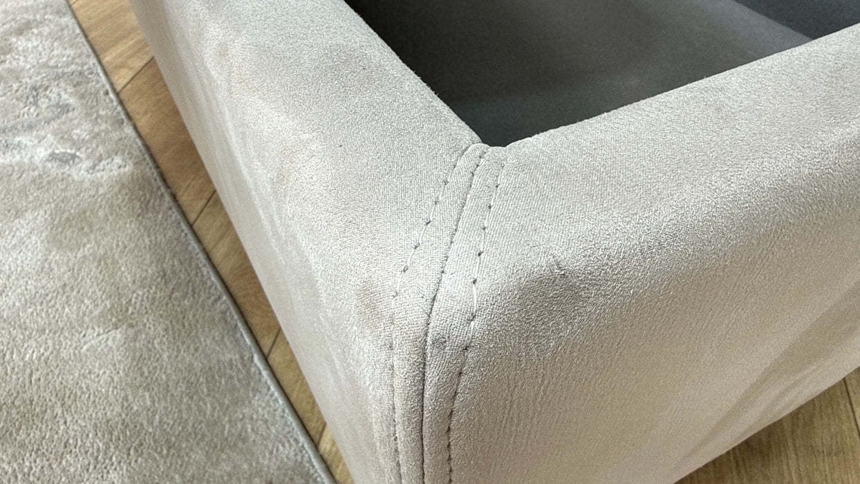 Sofology Illinois Fabric Designer Footstool in Toronto Grey