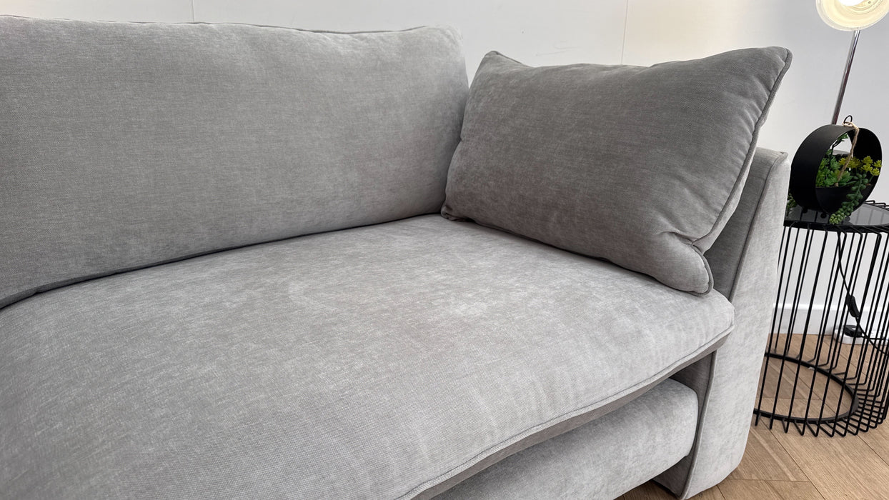Sofology The Ziggy 4 Seater in Textured Chenille Fabric in Grey