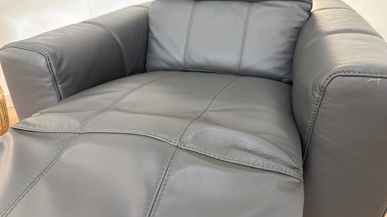 DFS The Jagger Leather Chair in Shadow