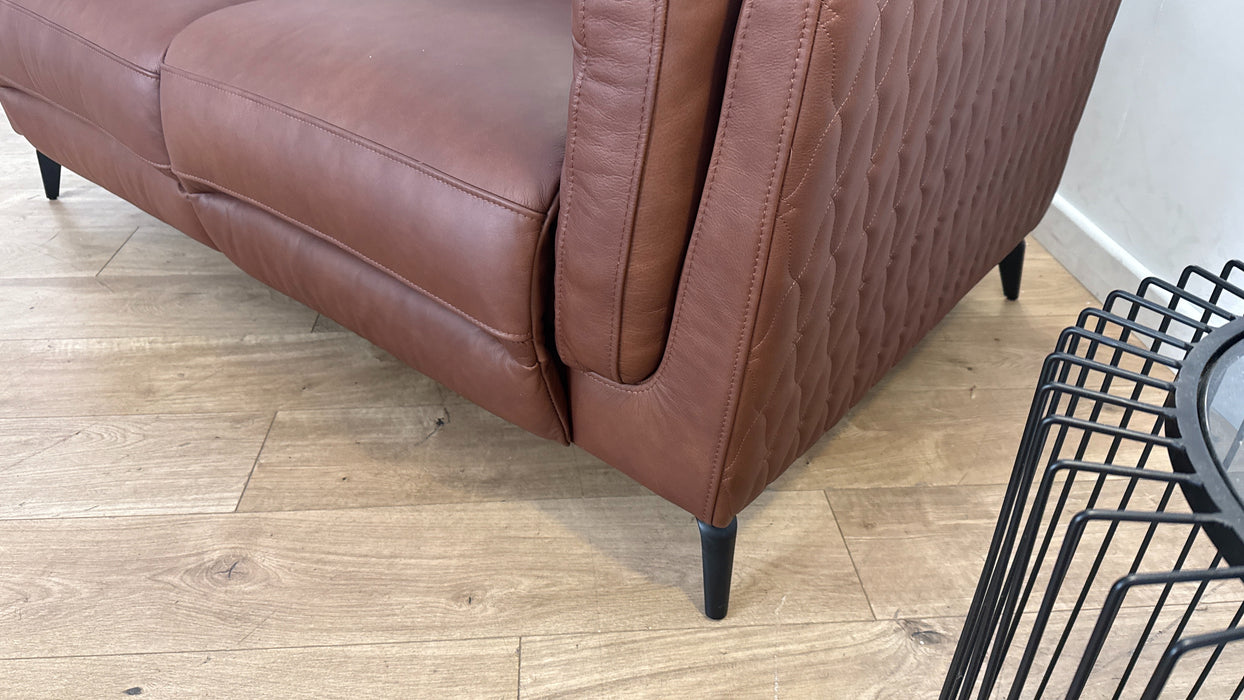 Sofology The Muse Leather Recliner 2 Seater in Espresso