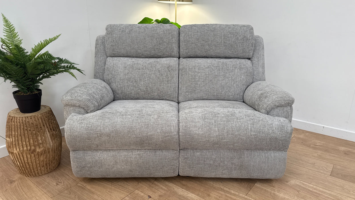 Sofology The Gracie 2 Seater Fabric Recliner Sofa in Hopsack Chenille Dove