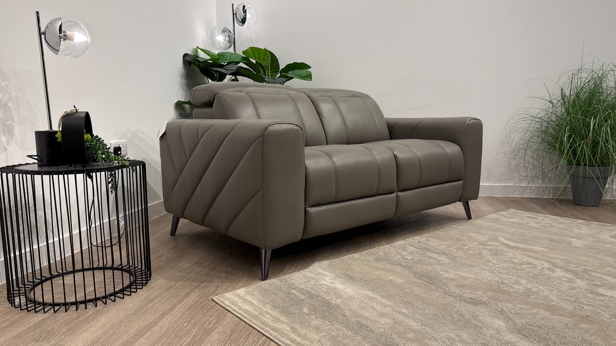 Sofology Allure Leather 2 Seater in Trusty Embossed Elephant