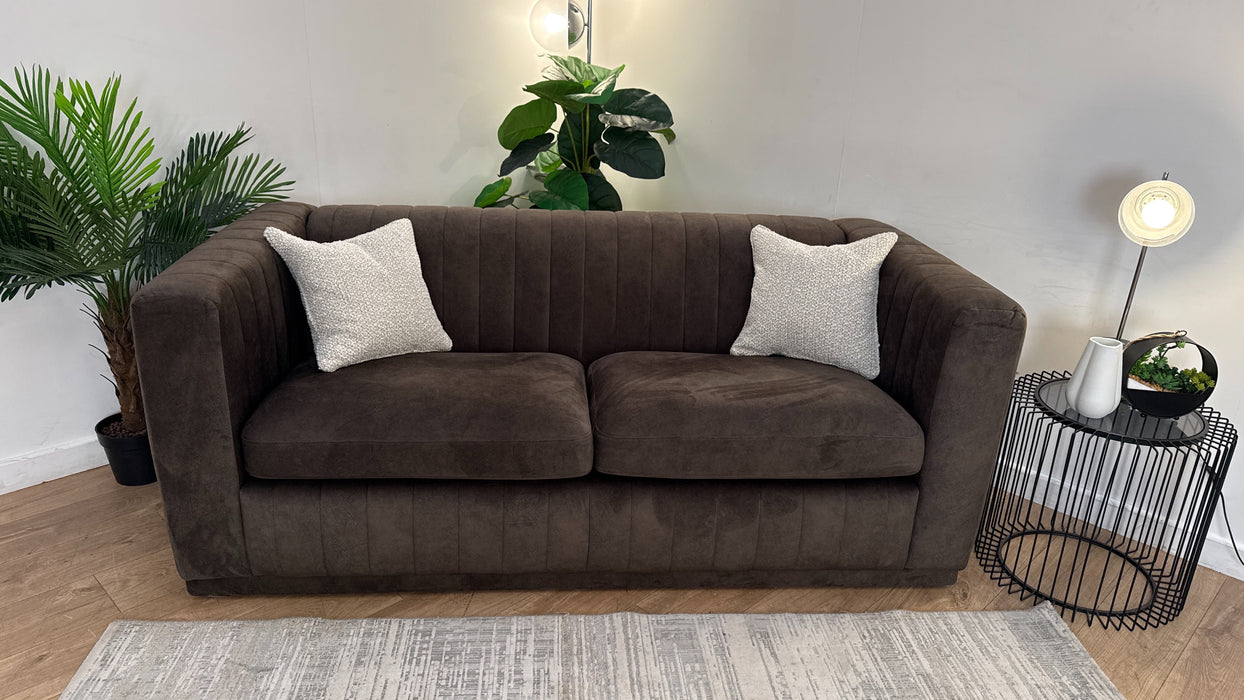 Sofology Astoria Fabric 3 Seater in Lifestyle Dapple Fabric Olive Green Mix