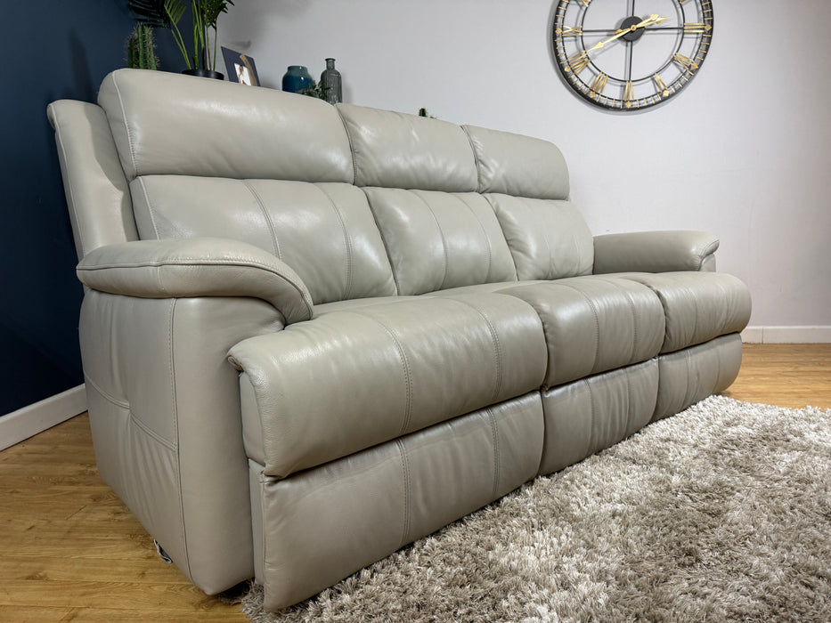 Gracie Leather 3 Seater - Lead Grey - ( WA2 )